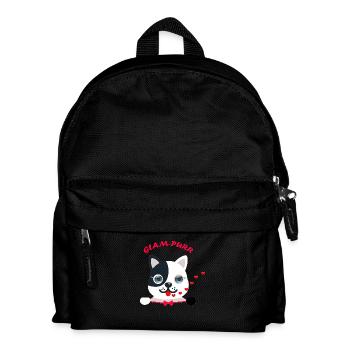 Cat- glampurr - Kids' Backpack - black - Front