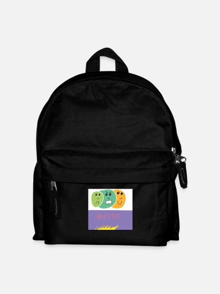 Autistic Art - Masks - Kids' Backpack - black