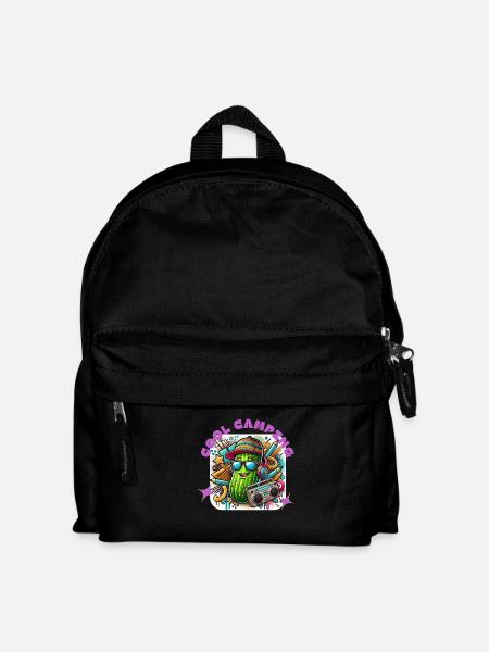 Cool Camping Gurkiii - Kinder Rucksack - Schwarz