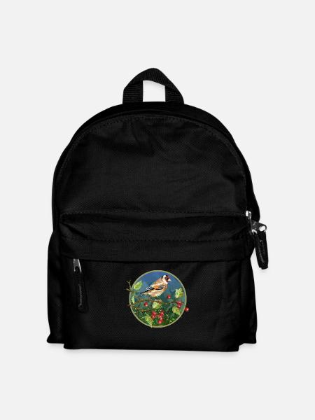 Bunter Vogel - Kinder Rucksack - Schwarz