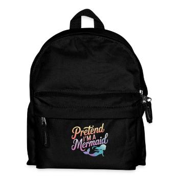 Meerjungfrau Fabel Meerjungfrauen Märchen - Kinder Rucksack - Schwarz - Vorne