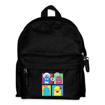 Small Creatures (Comic, Pop Art) - Kids' Backpack - black - Front