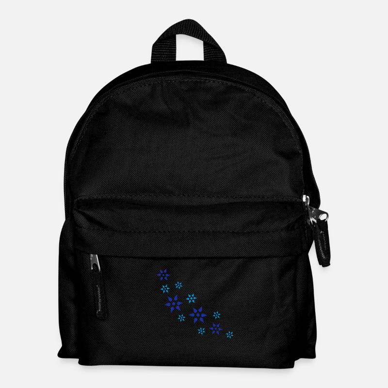 Schneeflocken - Kinder Rucksack - Schwarz