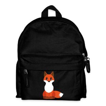Fuchs - Kinder Rucksack - Schwarz - Vorne