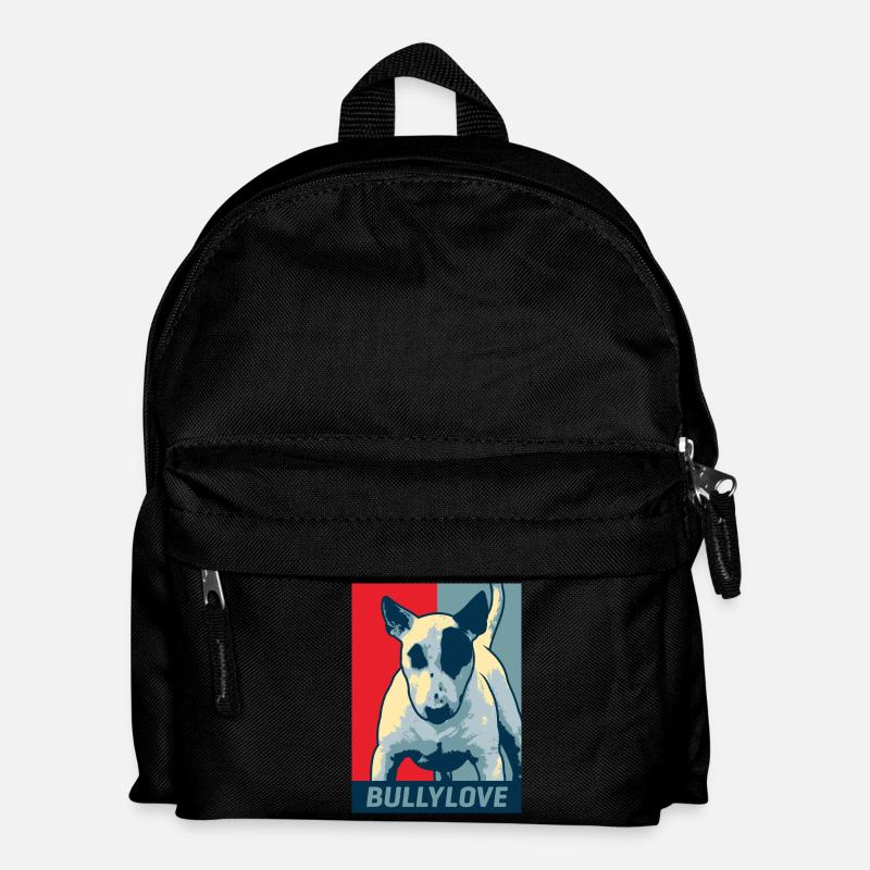 Bullterrier - Kinder Rucksack - Schwarz