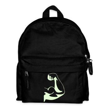 biceps fist - Kinder Rucksack - Schwarz - Vorne