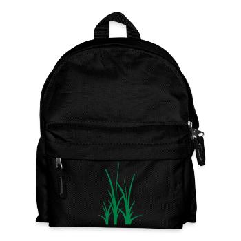 Binary Gras - Kinder Rucksack - Schwarz - Vorne