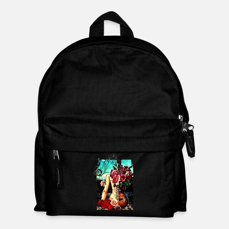 Gitarre Hüften - Kinder Rucksack - Schwarz