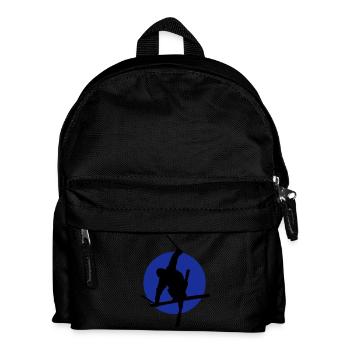 Ski freestyle icon - Kids' Backpack - black - Front