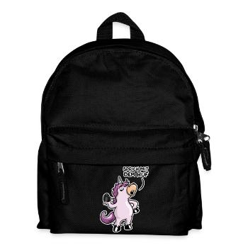 Sprich mit dem Huf - Kinder Rucksack - Schwarz - Vorne