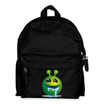 monstre vert - Sac à dos Enfant - noir - Devant