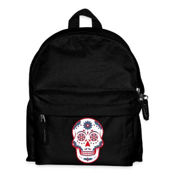 Sugar Skull / Totenkopf - Kinder Rucksack - Schwarz - Vorne