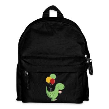 Happy Birthday -Geburtstag Junge T Rex Dinosaurier - Kinder Rucksack - Schwarz - Vorne