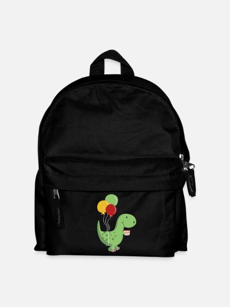 Happy Birthday -Geburtstag Junge T Rex Dinosaurier - Kinder Rucksack - Schwarz