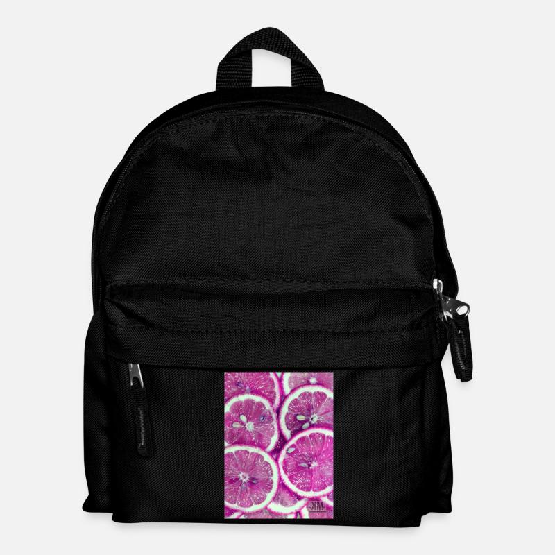 zitrone - Kinder Rucksack - Schwarz