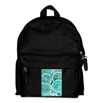 zitrone - Kinder Rucksack - Schwarz - Vorne