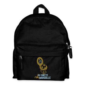 shit marseille football supporter - Kids' Backpack - black - Front