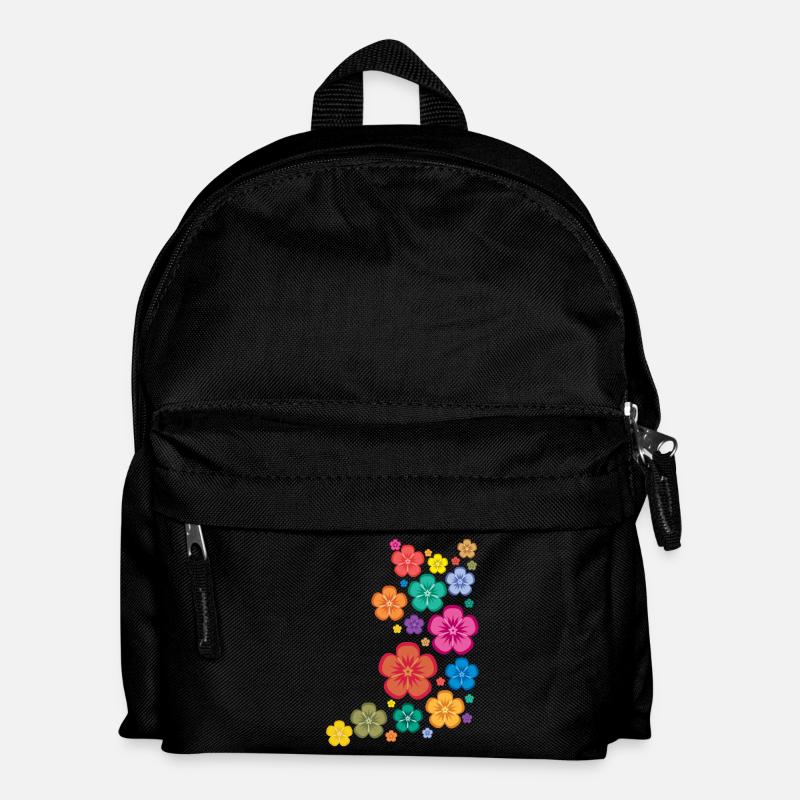 New Age Flower Power - Kinder Rucksack - Schwarz
