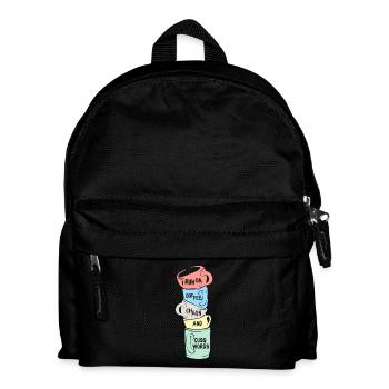 coffee - Kids' Backpack - black - Front
