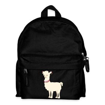 Lama - Kinder Rucksack - Schwarz - Vorne