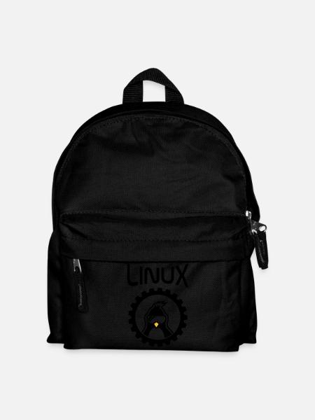 linux wheel - Kids' Backpack - black