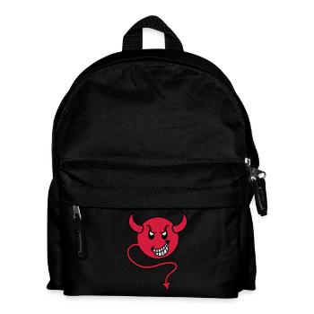 smilie devil red - Kinder Rucksack - Schwarz - Vorne