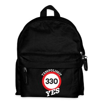 Speed limit, speed limit highway - Kids' Backpack - black - Front