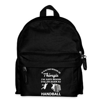 Handball therapy - Kids' Backpack - black - Front
