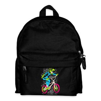BMX Bike | Colorful BMX - BMX Rider - Kids' Backpack - black - Front