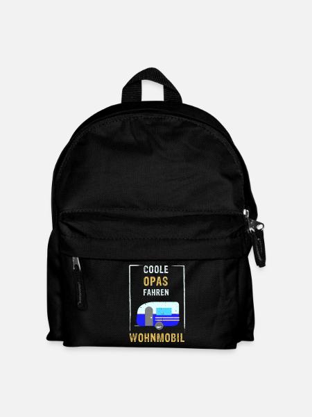 Coole Opas fahren Wohnmobil - Kinder Rucksack - Schwarz