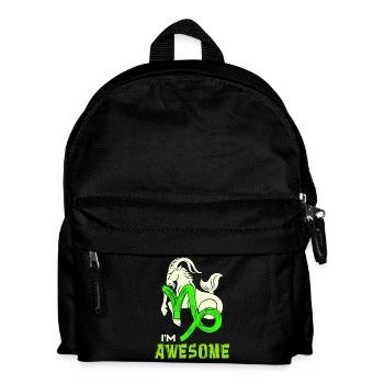 Cool Steinbock Statement Tierkreiszeichen Esoterik - Kinder Rucksack - Schwarz - Vorne