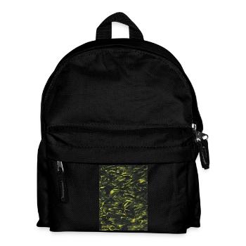 Yellow in the dark (acrylic paint) - Kids' Backpack - black - Front