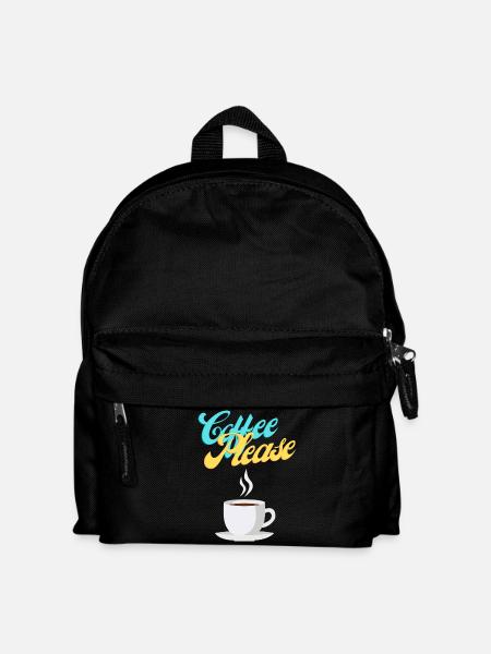 Coffee Please - Kinder Rucksack - Schwarz