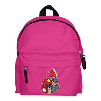 Pompiers Protection incendie Sauveteur Pompier - Sac à dos Enfant - fuchsia - Devant