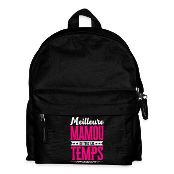 Meilleure Mamou de Tous les Temps - Rose/Blanc - Sac à dos Enfant - noir - Devant