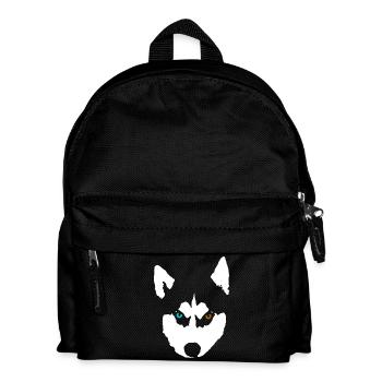 Husky Chien Husky Sibérien - Sac à dos Enfant - noir - Devant