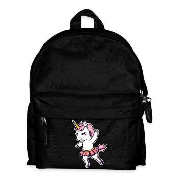 Ballerine dansante licorne - Sac à dos Enfant - noir - Devant
