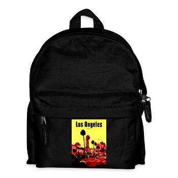 Los Angeles PopArt Street Scene - Kids' Backpack - black - Front