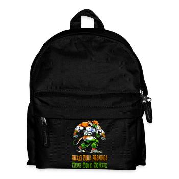 Indien Elefant Nationalfarben Design - Kinder Rucksack - Schwarz - Vorne