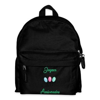 JOYEUX ANNIVERSAIRE - Sac à dos Enfant - noir - Devant