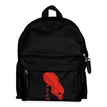 Red Alien Skull - Kids' Backpack - black - Front
