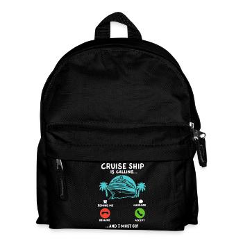 Kreuzfahrt Sommerurlaub - Kinder Rucksack - Schwarz - Vorne