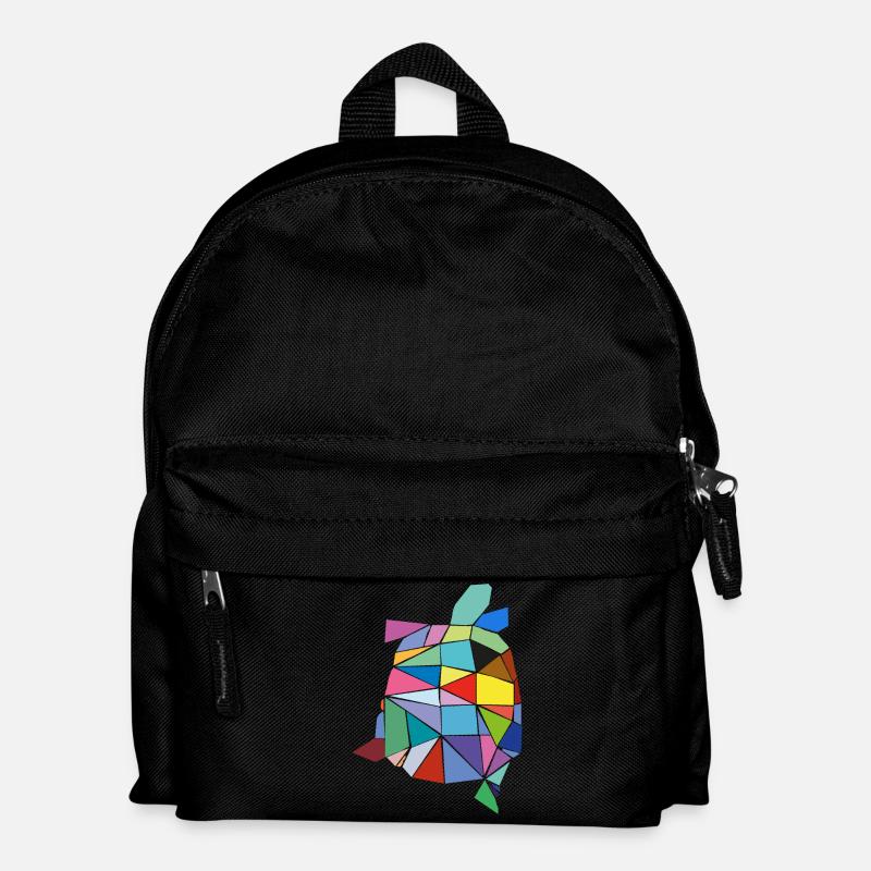 Turtle colorful - Kids' Backpack - black