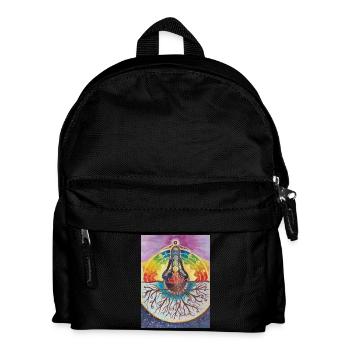 Arbre de méditation spirituelle avec les chakras - Sac à dos Enfant - noir - Devant