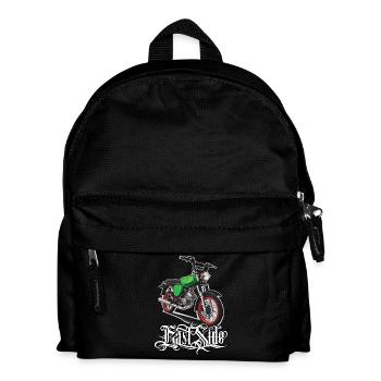 S51 (vert) // Illustration - Sac à dos Enfant - noir - Devant