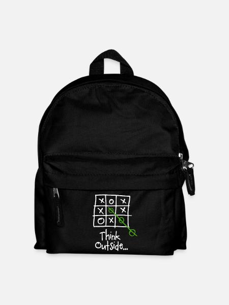 Think Outside the Box - Pensez Hors des Cases - Kids' Backpack - black