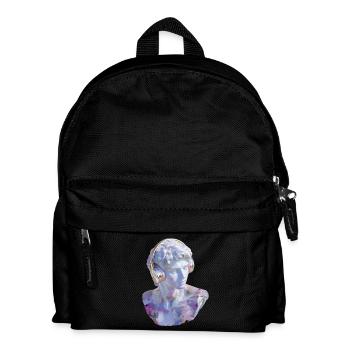 Antike trifft Beats: Marmor meets Modern - Kinder Rucksack - Schwarz - Vorne