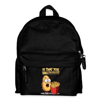 Pomme de terre rencontre frites - Sac à dos Enfant - noir - Devant