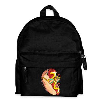 Collation hot-dog - Sac à dos Enfant - noir - Devant