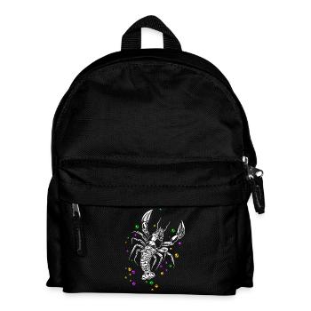 Mardi Gras lobster lobster with beads - Kids' Backpack - black - Front